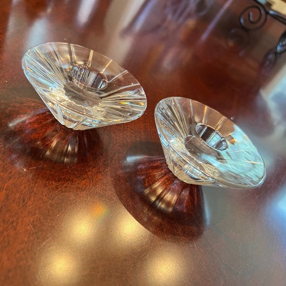 Crystal Candle Holders - Set of 2 - Picture 5 of 5
